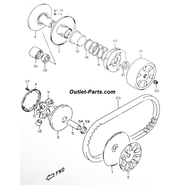 BSNING FOR VARIATOR 