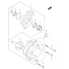 O-RING TIL DKSEL VANDPUMPE AN/ UH