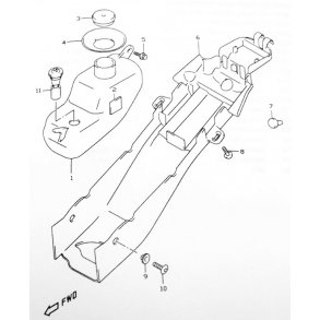 BOLT 6X16 TIL OLIETANK