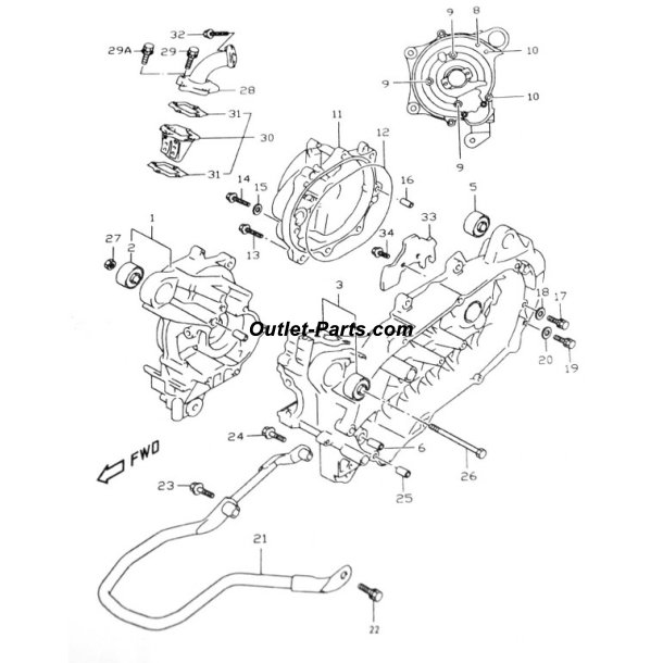 BOLT 10X185 TIL MOTOROPHNG
