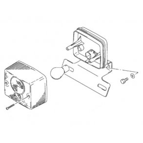 BAGLYGTEGLAS FIRKANT MODEL FZ50/ PV50 (E43)