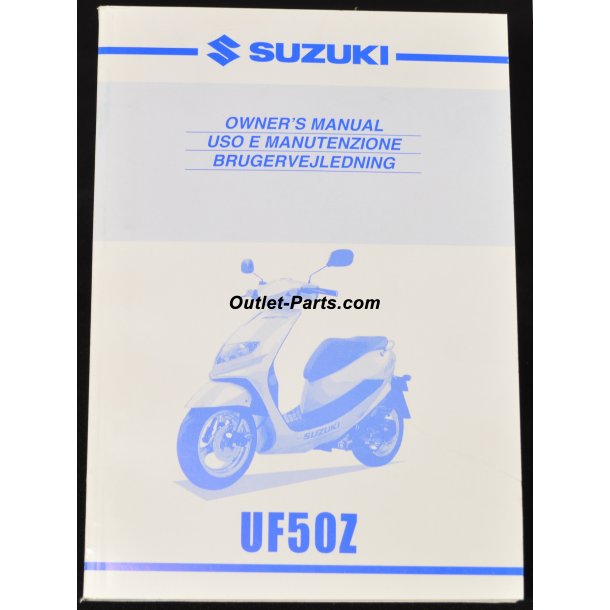SUZUKI UF50 ESTILETE INSTRUKTIONSBOG 