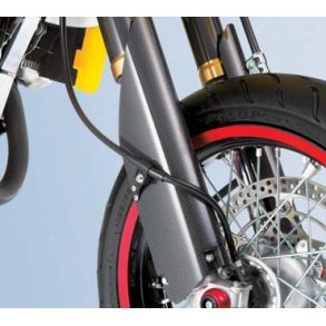 FORGAFFEL INDERBEN BESKYTTER S�T DR-Z400SM 2005-2006 CARBON