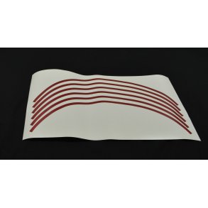 DECAL TIL 1 HJUL RD/ MAROON