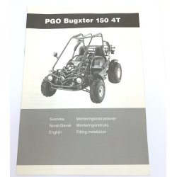PGO BUGXTER 150 4T INSTRUKTIONSBOG 