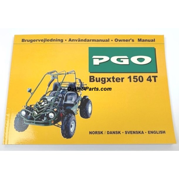 PGO BUGXTER 150 4T INSTRUKTIONSBOG 
