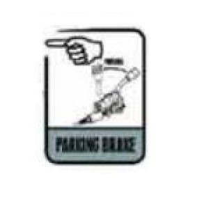 PARKERINGSBREMSE LABEL