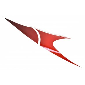 STAFFERING TIL FRONTSKJOLD HJRE RD-HVID/ WHITE/RED