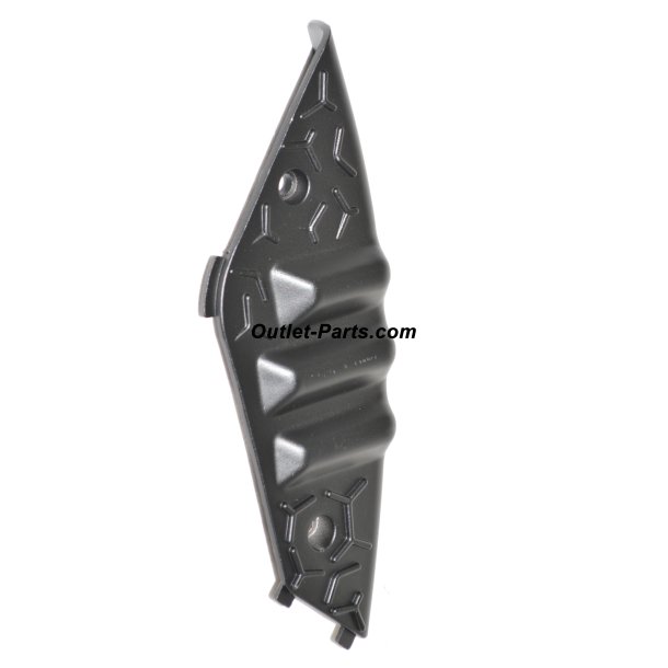 FODPLADE-HJRNE BAG HJRE SORT MAT/ MATT BLACK #68