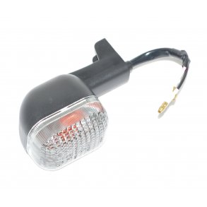 BLINKLYGTE BAG VENSTRE SORT HUS #65 RGFARVET GLAS