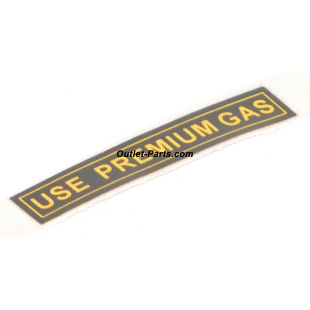 LABEL BENZIN USE PREMIUM GAS