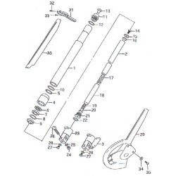 BOLT 8X25 UNBRACO TIL BUND GAFFELBEN