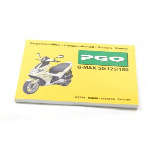 PGO G-MAX INSTRUKTIONSBOG 