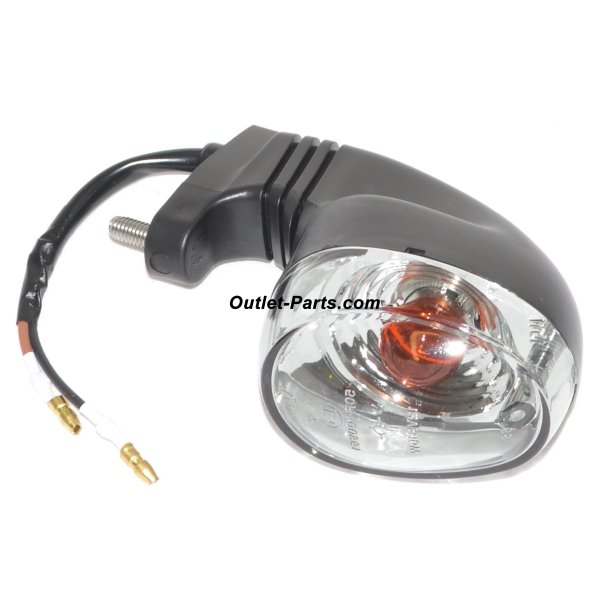 BLINKLYGTE BAG HJRE SORT HUS #65 RGFARVET GLAS