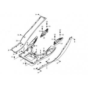 SIDEPANEL UNDER FODPLADE VENSTRE HVID/ NEW SNOW WHITE #79
