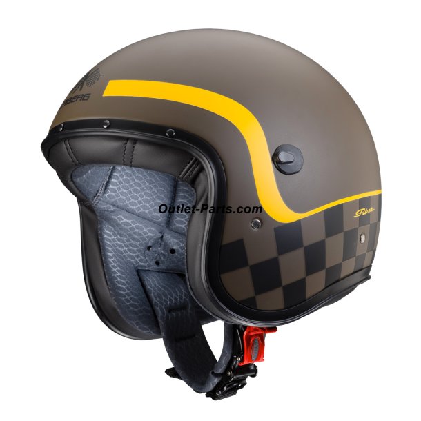 CABERG FREERIDE PILOT Hjelm FORMULA MAT BRUN/ GUL