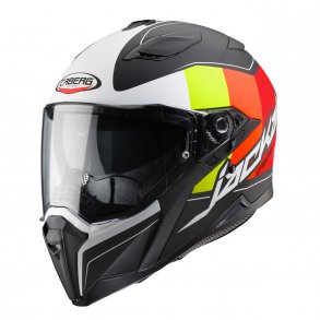 CABERG JACKAL IMOLA FULL FACE Hjelm MAT SORT/ MULTIFLUO/ HVID