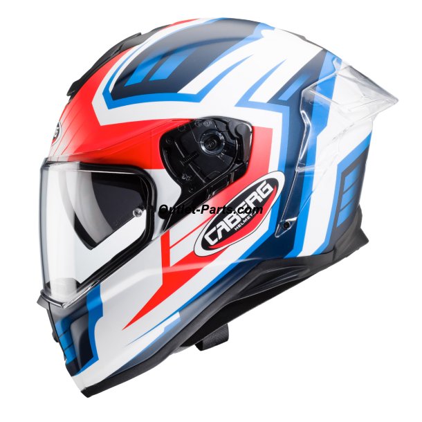CABERG DRIFT EVO GAMA FULL FACE Hjelm MAT HVID/ RD/ BL