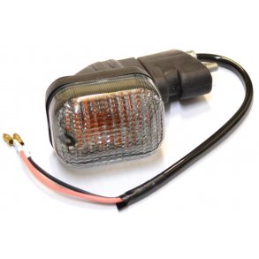 BLINKLYGTE BAG VENSTRE SORT HUS #65 RGFARVET GLAS