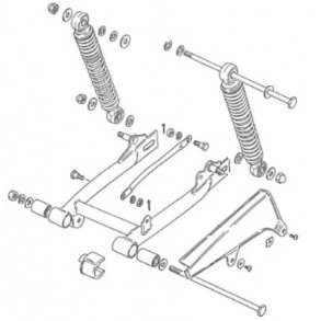 SVINGGAFFEL OG STØDDÆMPER