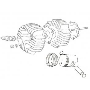 CYLINDER, STEMPEL OG TOPSTYKKE